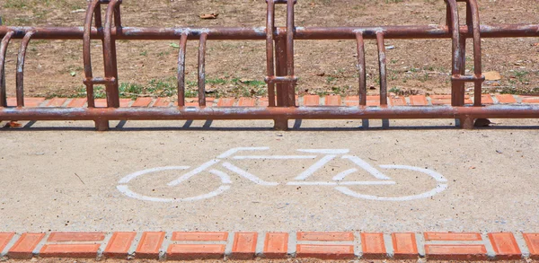 Znak ścieżka rowerowa — Zdjęcie stockowe