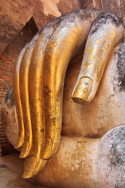 Buddha gamla hand — Stockfoto