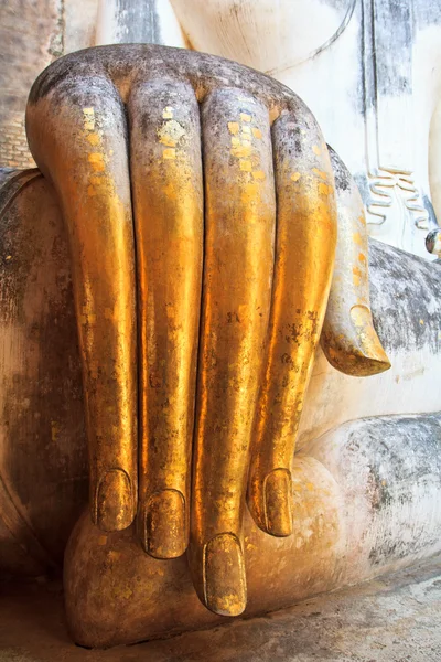 Buddha gamla hand — Stockfoto