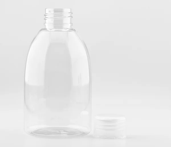 Klare Plastikflasche — Stockfoto