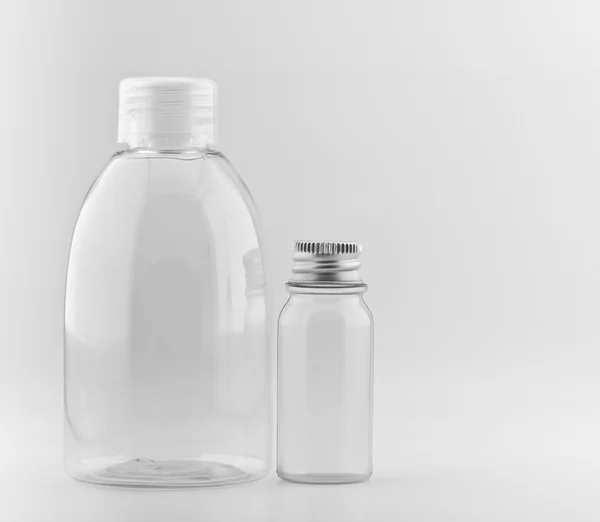 Bouteilles en plastique transparent — Photo