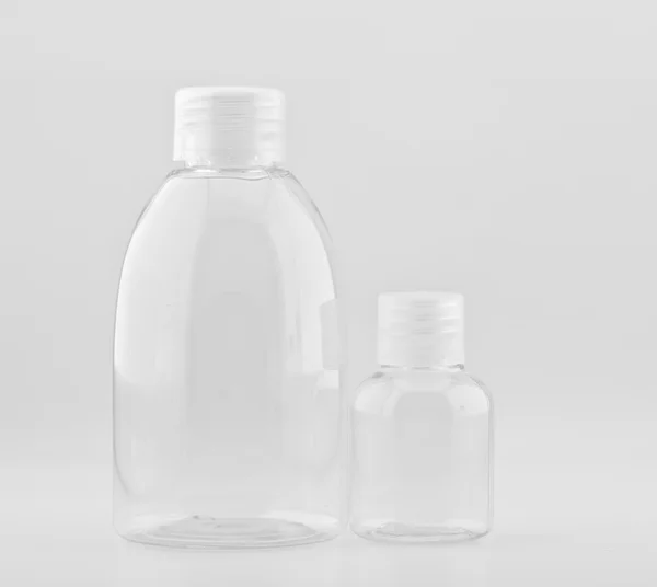 Frascos de plástico transparente — Fotografia de Stock