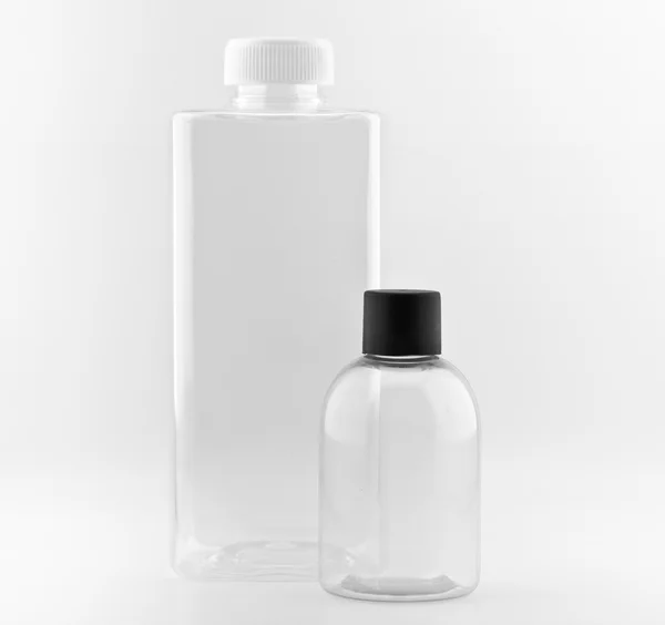 Clear plastic bottles — Stock Photo, Image