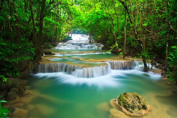 Cachoeira na floresta — Fotografia de Stock