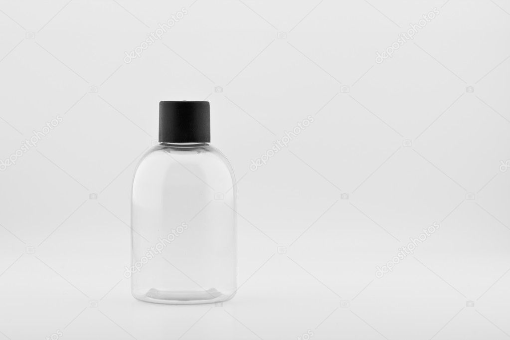 Clear plastic bottle