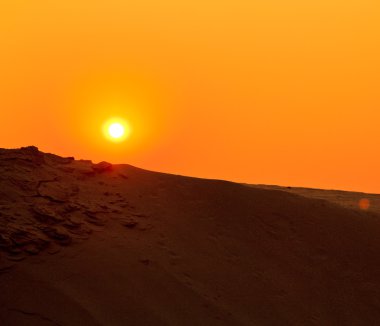 Dune view in the morning clipart