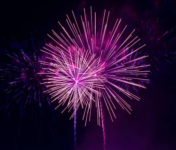 Fuochi d'artificio colorati — Foto Stock