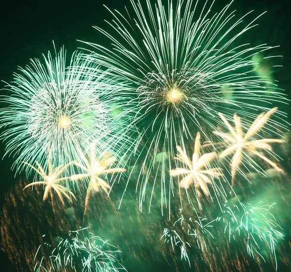 Bellissimi fuochi d'artificio — Foto Stock