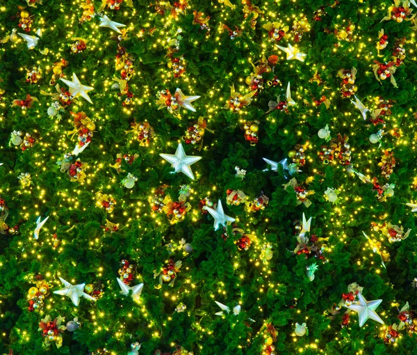 Christmas tree with lights — Stock Photo, Image