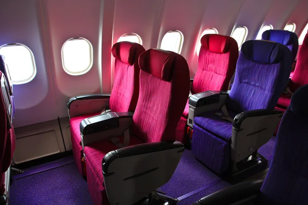 Καμπίνα αεροπλάνο καθίσματα — Φωτογραφία Αρχείου