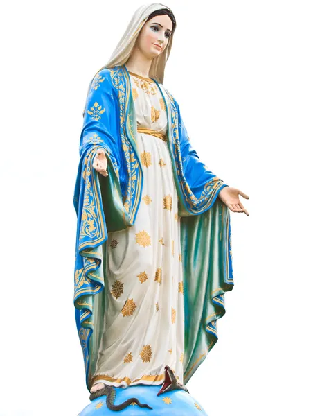 Virgin Mary Statue in Roman Catholic Church — Stock Photo, Image