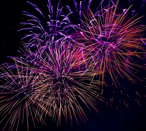 Fuochi d'artificio colorati — Foto Stock