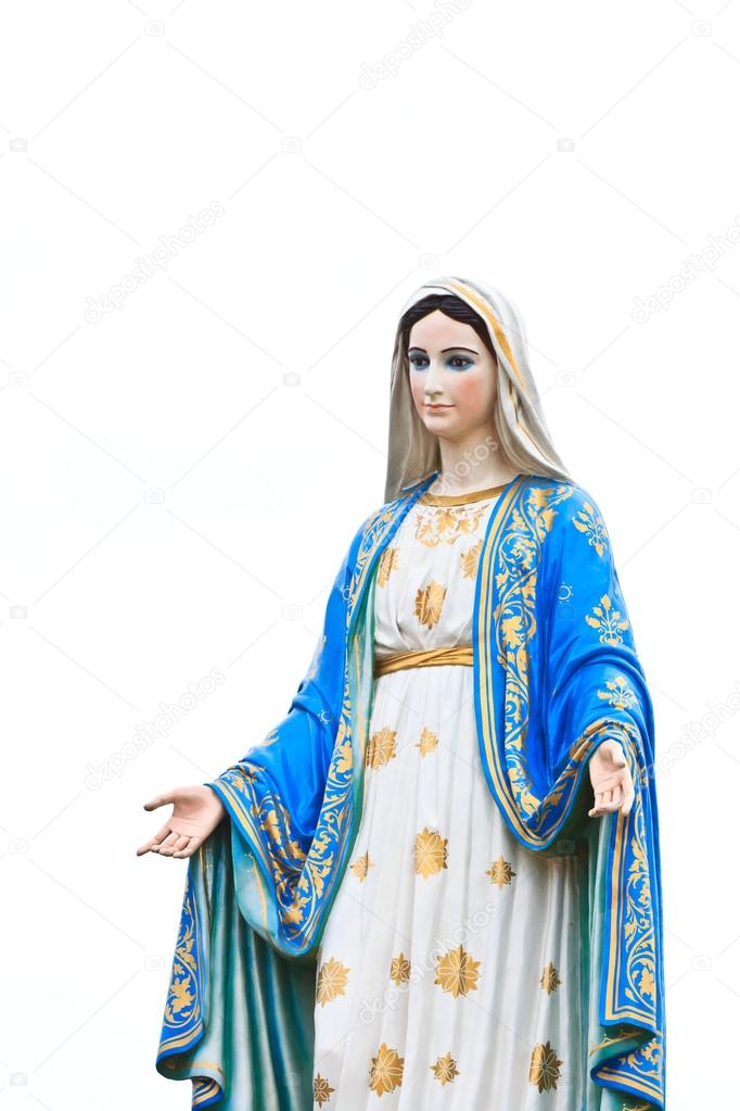 Virgin Mary Statue in Roman Catholic Church