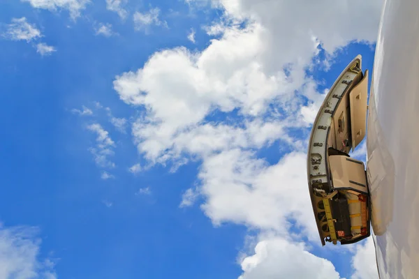 Emergency exit aeroplane — Stock Photo, Image