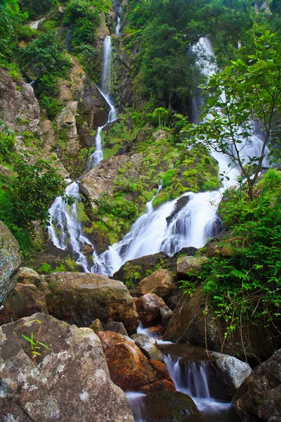 Waterval in het bos — Stockfoto