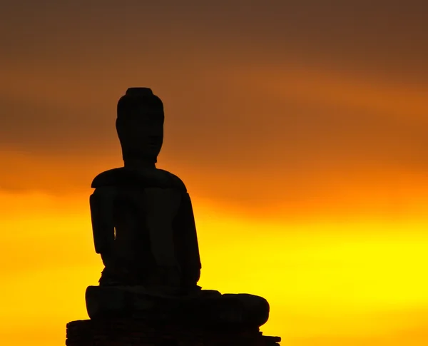 Sunset over old Temple — Stock Photo, Image