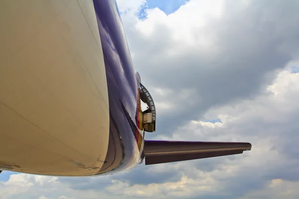 Emergency exit aeroplane — Stock Photo, Image