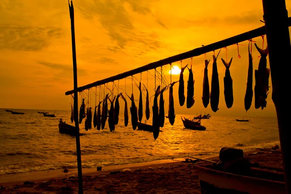 Puesta de sol en el mar — Foto de Stock