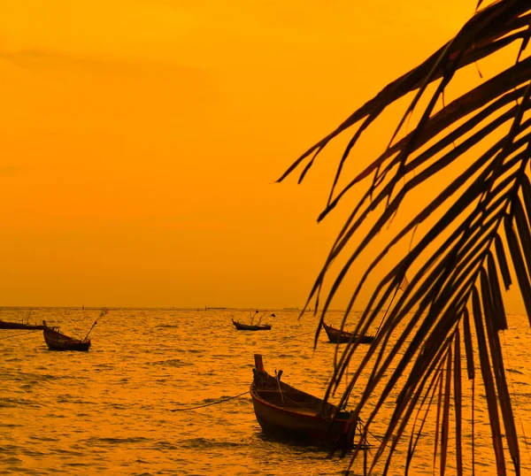 Pôr do sol no mar — Fotografia de Stock