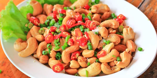 Seed of cashew nut salad Hors d'oeuvres — Stock Photo, Image