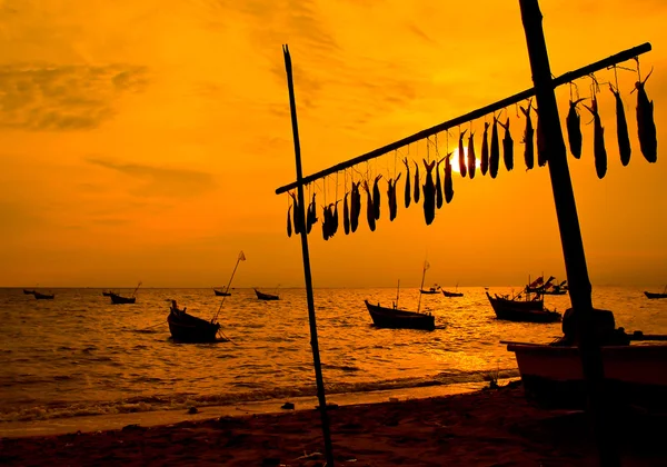 Puesta de sol en el mar — Foto de Stock