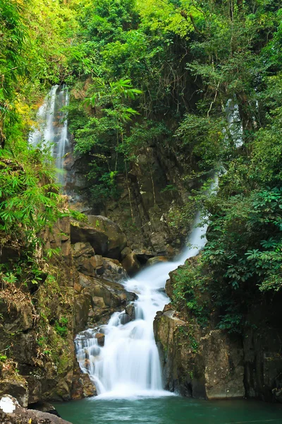 Cachoeiras na floresta — Fotografia de Stock