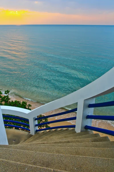 The stairs Into the sea — Stock Photo, Image