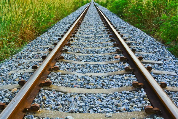 Ferrocarril largo — Foto de Stock