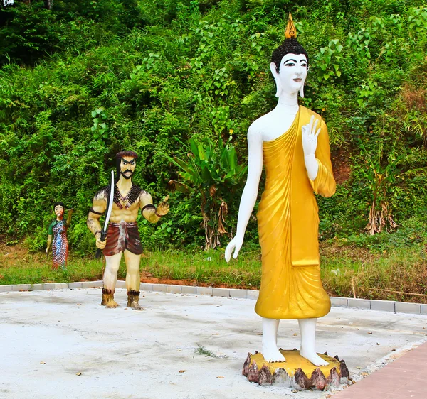 Boeddha wandelen — Stockfoto