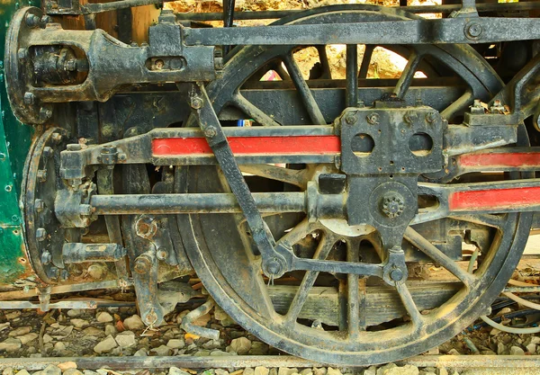 Vieja locomotora de vapor . — Foto de Stock