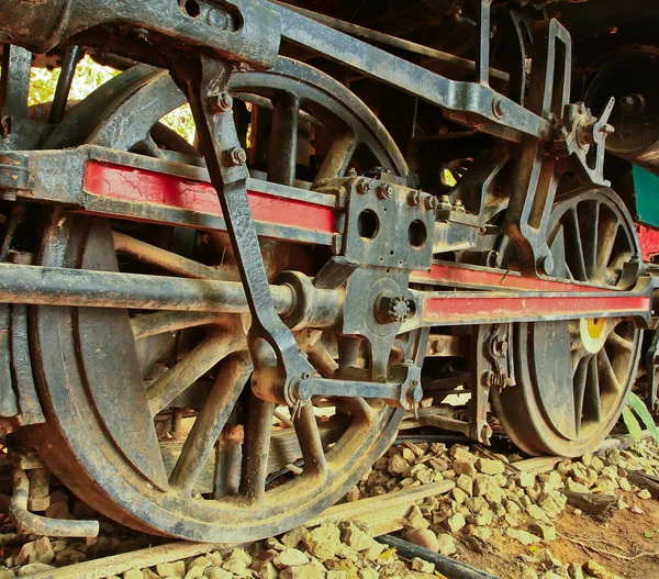 Velha locomotiva a vapor . — Fotografia de Stock