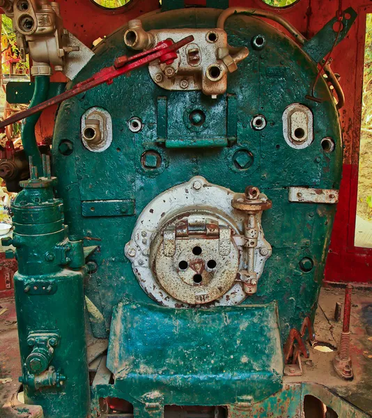 Vieja locomotora de vapor . — Foto de Stock
