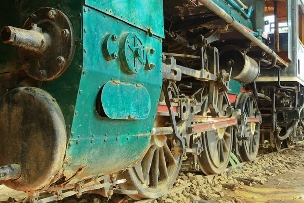 Locomotivă cu aburi vechi . — Fotografie, imagine de stoc