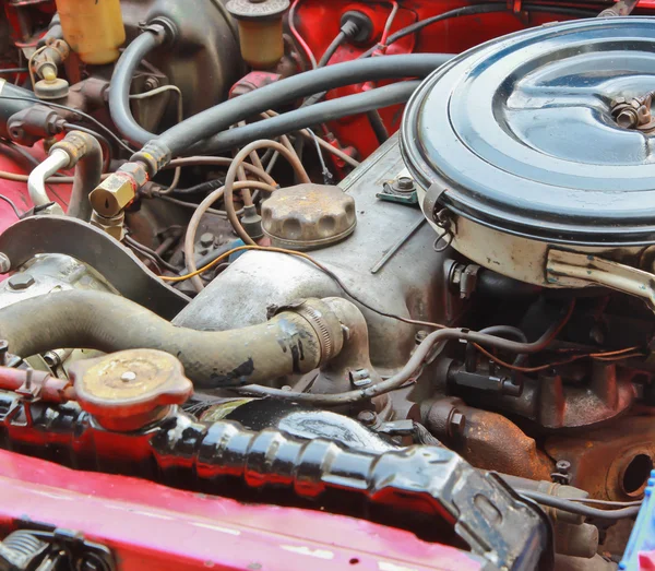 Oude auto motor — Stockfoto
