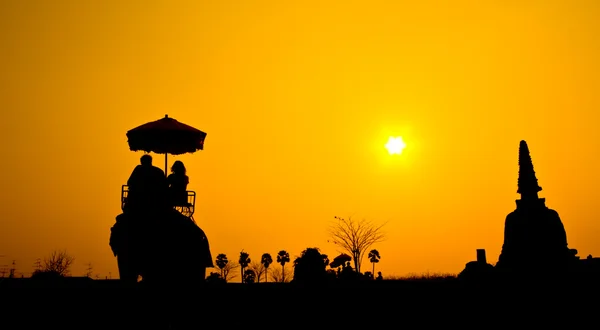 Zachód słońca na wsi — Zdjęcie stockowe