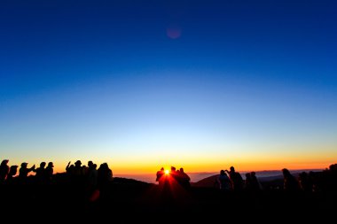 doi Inthanon dağda turists
