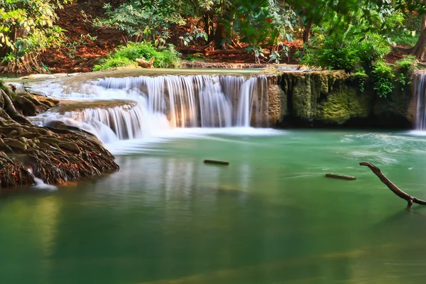 Waterfall in forest — Stock Photo, Image