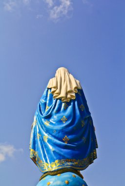 Virgin mary statue clipart