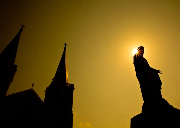 Posąg Maryi Dziewicy — Zdjęcie stockowe