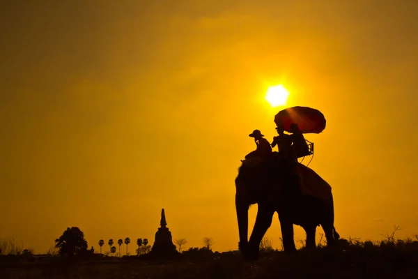 Zonsondergang thai platteland thailand — Stockfoto