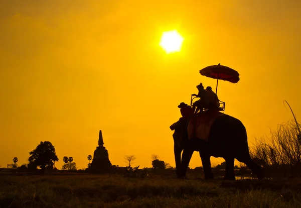 Západ slunce thajský venkov Thajsko — Stock fotografie
