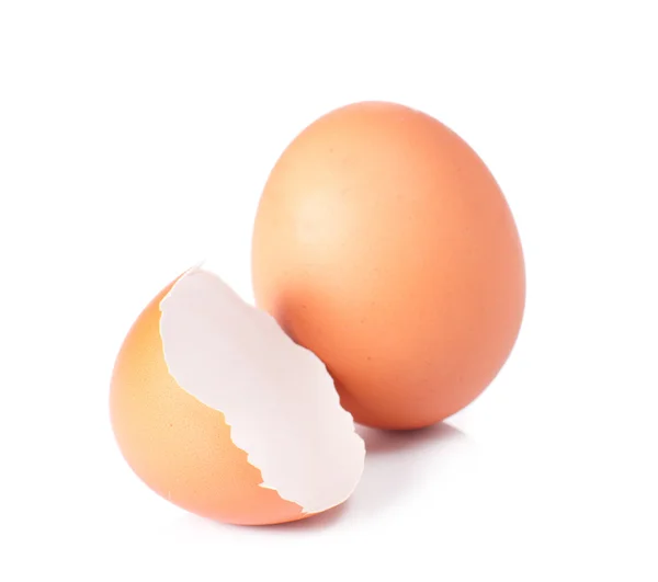 Huevo y cáscara de huevo — Foto de Stock
