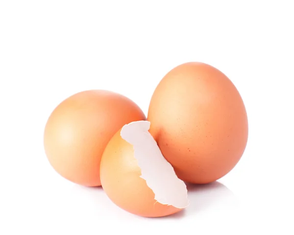 蛋和蛋的壳 — 图库照片