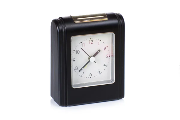 스티커 종이와 현대 알람 시계 — 스톡 사진
