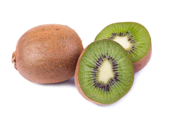 Kiwi fructe izolate pe fundal alb . — Fotografie, imagine de stoc