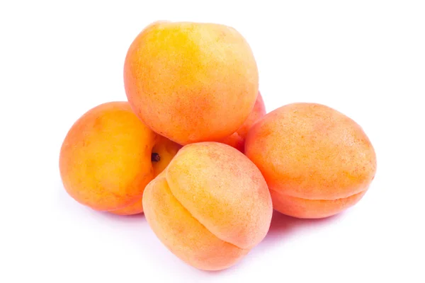 Ripe apricot fruit isolated on white background. — Stock Photo, Image