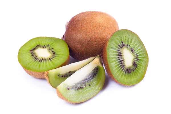 Kiwi fructe izolate pe fundal alb . — Fotografie, imagine de stoc