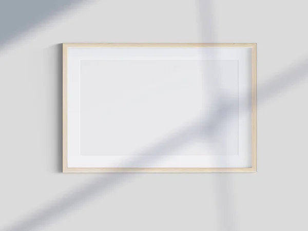 Blank Fotoram Vägg Illustration — Stockfoto