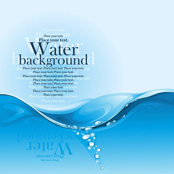 Water background. — Stock Vector