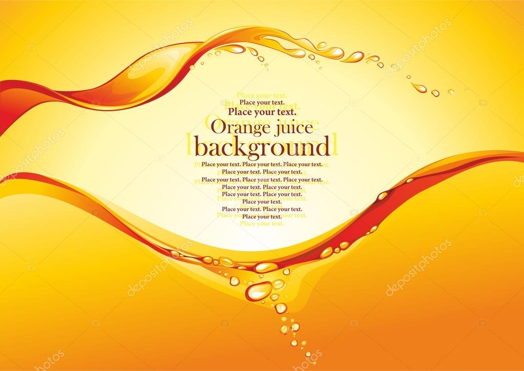 Orange juice background. Stock Vector Image by ©ragneda #25879857